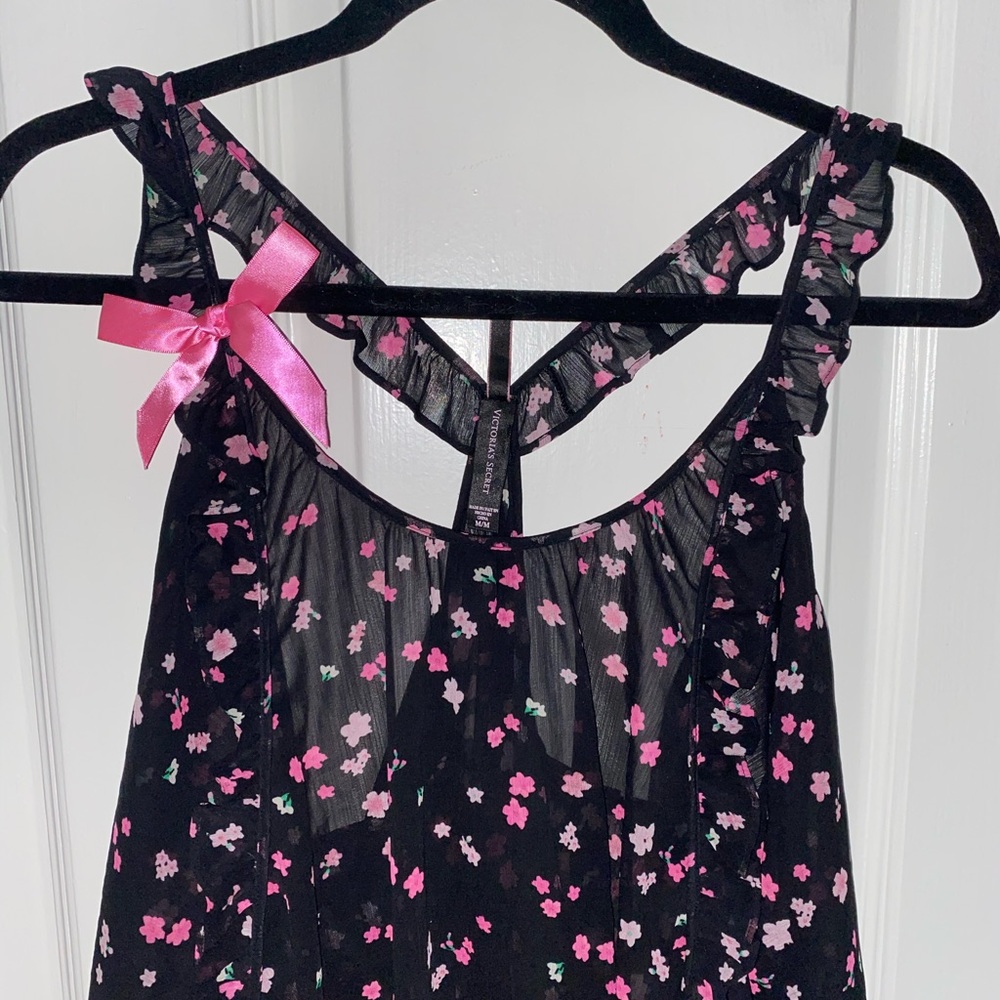 Black Victoria’s Secret sheer top